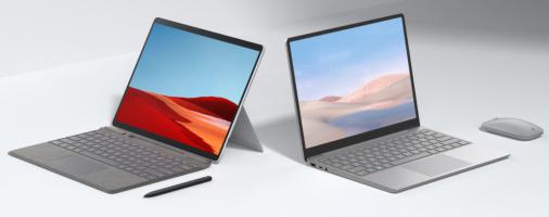 Surface Pro X and Surface Laptop Go