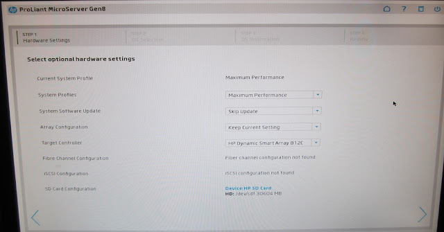 HP Proliant Server notes