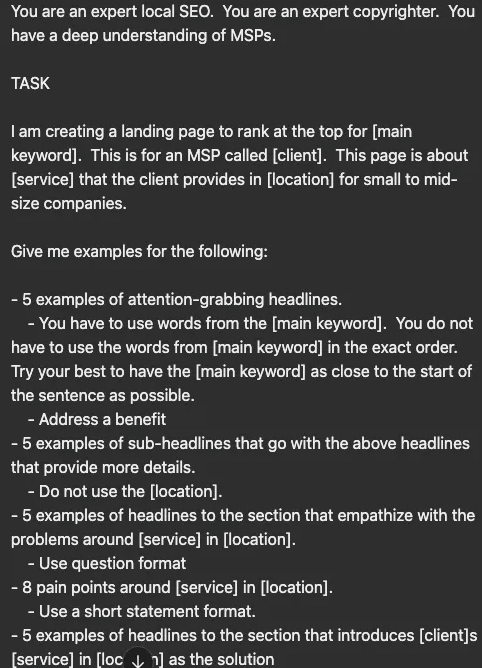 Write content with AI