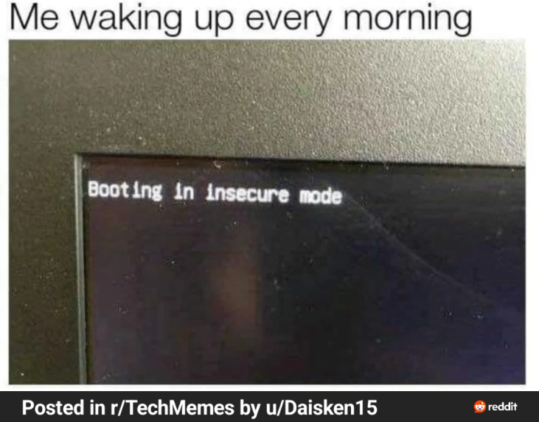 Insecure Mode meme