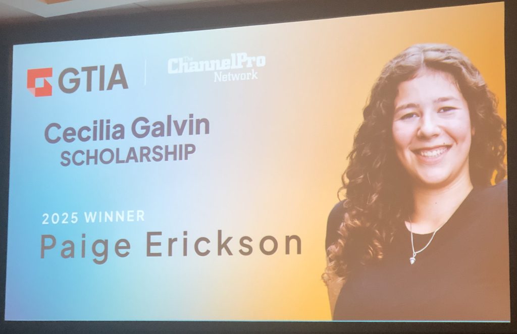 Cecilia Galvin technology scholarship winner Paige Erickson