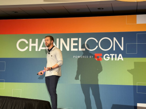 John Harden's presentation on GenAI and shadow IT at ChannelCon 2025