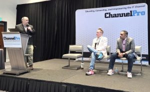 Jonathan Browning, Chris Barber and Atul Bhagat at ChannelPro LIVE Baltimore