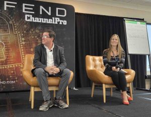 Mike Semel and Blair Dawson at DEFEND: Irvine cybersecurity conference for MSPs